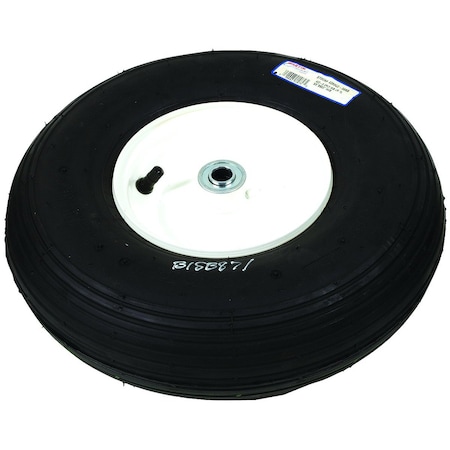 A & I Products WHEEL-BARROW, RIB, 4.00X6, STEEL-WHITE 13" x13" x4" A-B1SB871